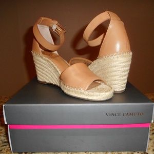 Vince Camuto Leera Tan Leather Size 8M